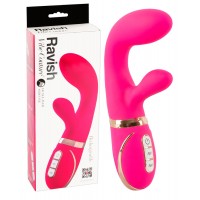 Vibe Couture Ravish - akkus, csiklókaros G-pont vibrátor (pink)